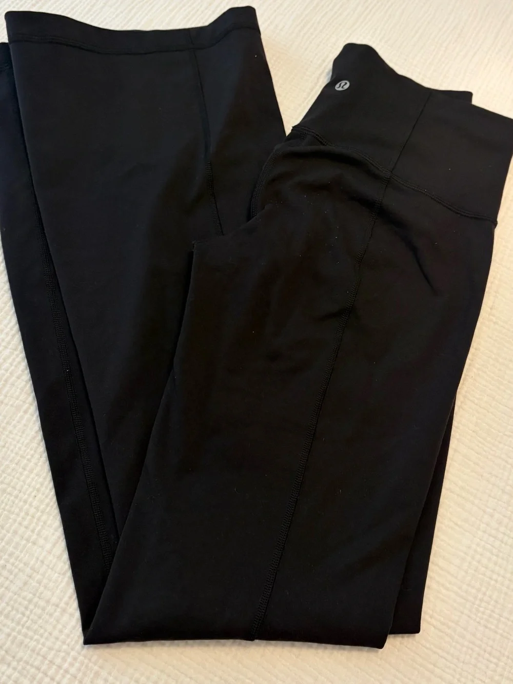 Lululemon Flare Leg Black Pants Sz 4 Small XS